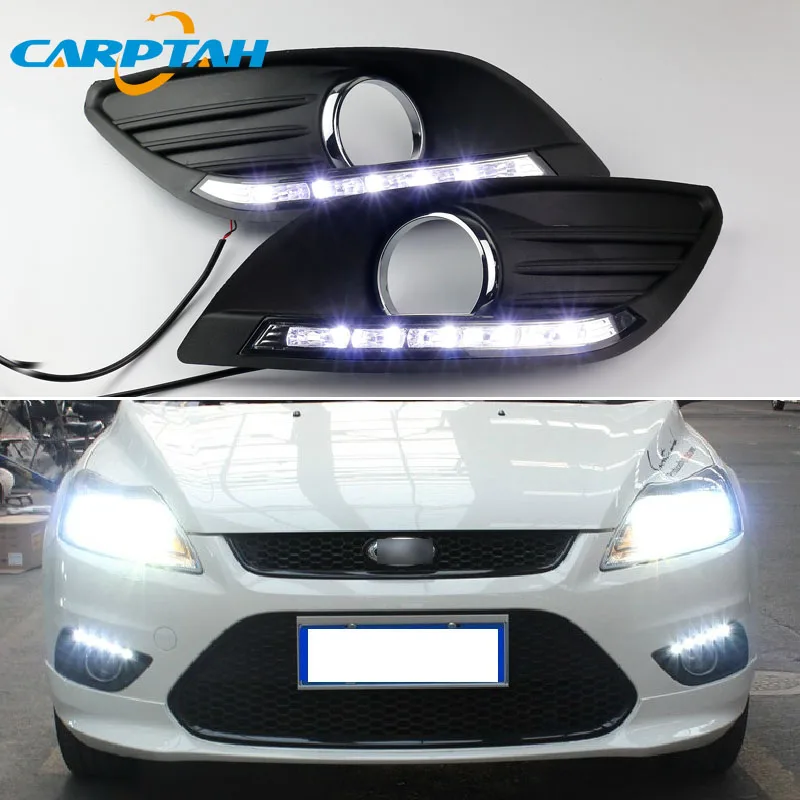 Светодиодный дневной светильник для Ford Focus 2 седан 2009 2010 2011 Водонепроницаемый 12В