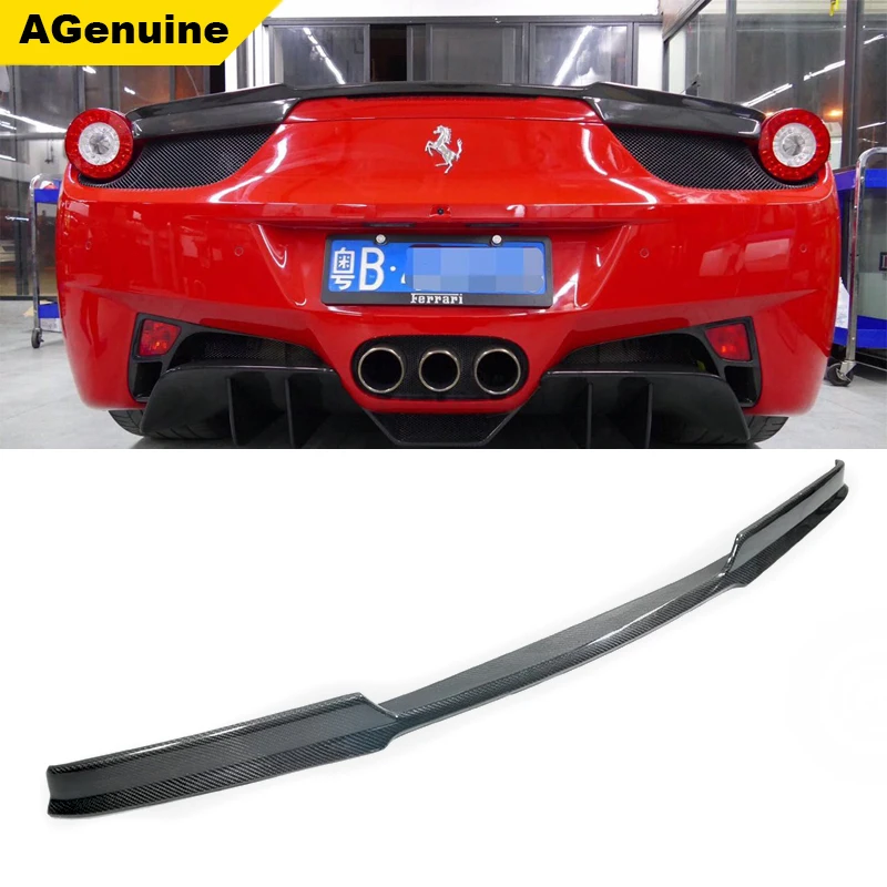 Задний спойлер из настоящего углеродного волокна для ботинок, Автомобильный задний спойлер для крыла багажника, спойлер для Ferrari 458
Задний спойлер из настоящего углеродного волокна для ботинок, Автомобильный задний спойлер для крыла багажника, спойлер для Ferrari 458