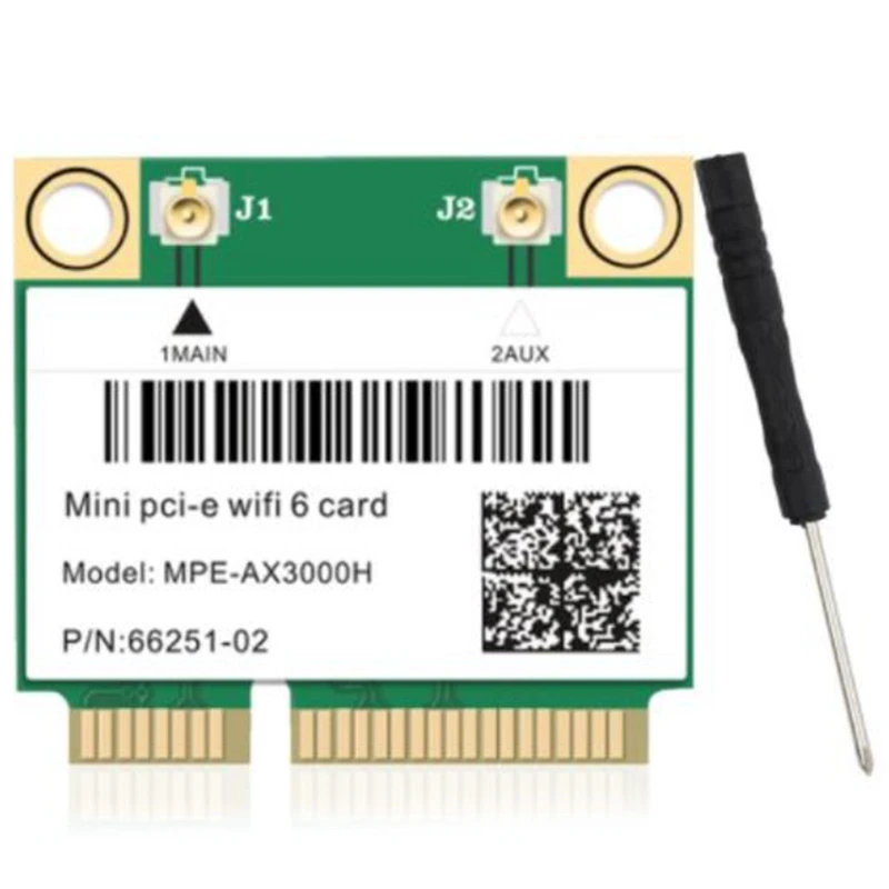 Notebook Minipci-E Desktop Computer AX3000H Built-in HMB Wireless Network Card Bluetooth WiFi6 Receiver
Notebook Minipci-E Desktop Computer AX3000H Built-in HMB Wireless Network Card Bluetooth WiFi6 Receiver