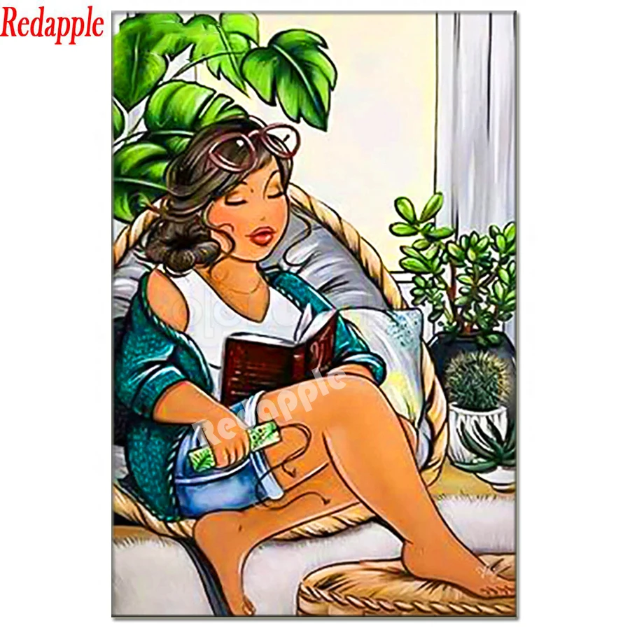 fat lady Diamond Painting 5D Full Square Round Woman Reading Book Diamond Embroidery Rhinestone Cross Stitch Mosaic Picture gift
fat lady Diamond Painting 5D Full Square Round Woman Reading Book Diamond Embroidery Rhinestone Cross Stitch Mosaic Picture gift