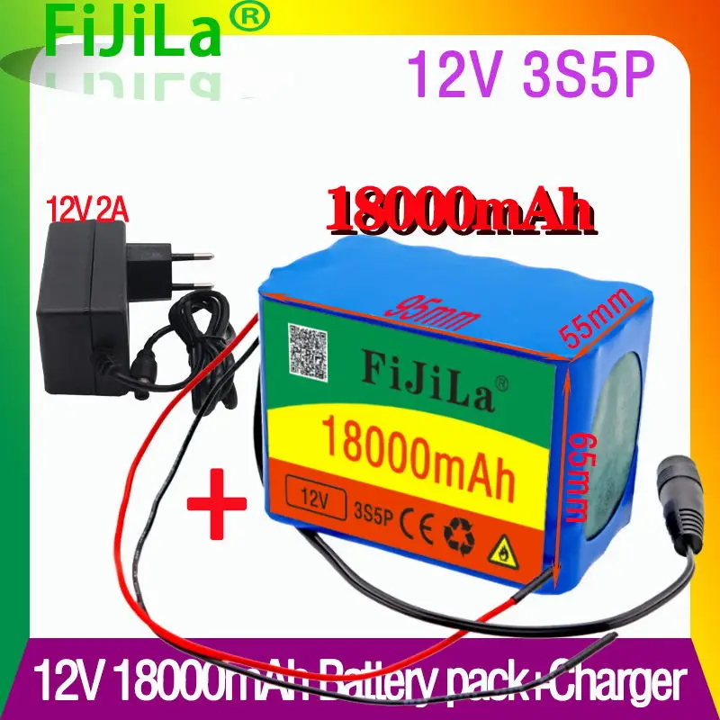 2021 New100 % оригинальный 12V18Ah 18650 литиевая батарея 12v 18000 мАч перезаряжаемый аккумулятор с BMS для 75вт светодиодный ксеноновая лампа + зарядное уст...
2021 New100 % оригинальный 12V18Ah 18650 литиевая батарея 12v 18000 мАч перезаряжаемый аккумулятор с BMS для 75вт светодиодный ксеноновая лампа + зарядное уст...