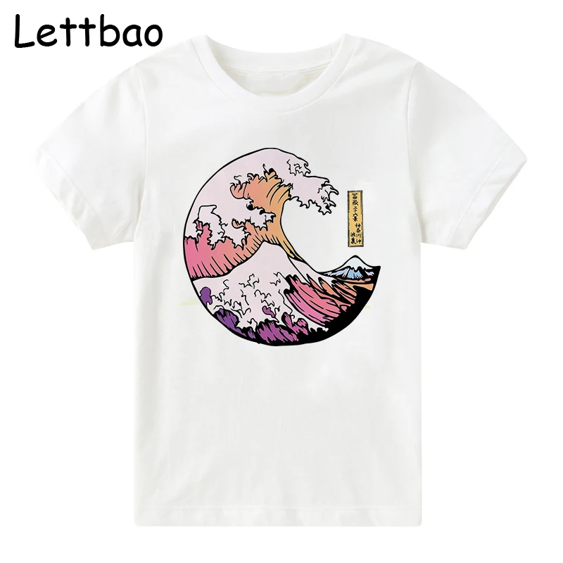 2019 Japanese Style Wave Graphic Prints T Shirt Summer Cotton Children's T-shirt Little Girls Tops 2 To 12T Camiseta Princesas
2019 Japanese Style Wave Graphic Prints T Shirt Summer Cotton Children's T-shirt Little Girls Tops 2 To 12T Camiseta Princesas