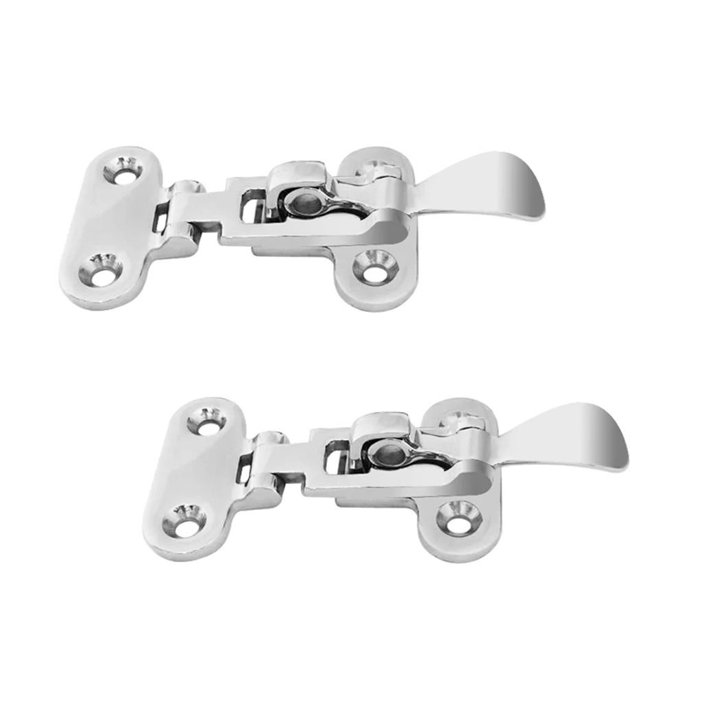 316 Stainless Steel Boat Latch - 2pcs Anti-Rattle Fastener Clamp - 4 3/8inch Locker Hatch 90 Degree
316 Stainless Steel Boat Latch - 2pcs Anti-Rattle Fastener Clamp - 4 3/8inch Locker Hatch 90 Degree