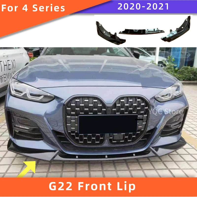 Front Bumper Lip for BMW G22 4 series 2020-2021 425i 430i 440i ABS front spoiler Splitter
Front Bumper Lip for BMW G22 4 series 2020-2021 425i 430i 440i ABS front spoiler Splitter
