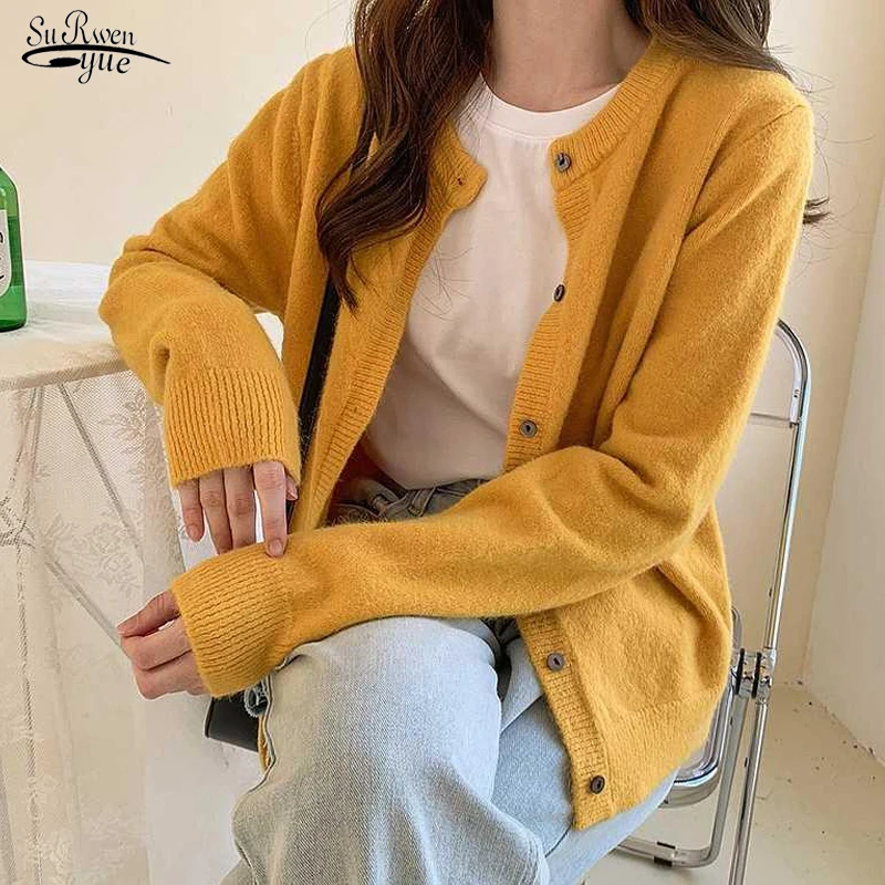 Korean Cardigan Knitted Sweater Loose Long Sleeve Coat Women Sweet Vintage Sweater Women Autumn Winter Casual Cardigans 17897
Korean Cardigan Knitted Sweater Loose Long Sleeve Coat Women Sweet Vintage Sweater Women Autumn Winter Casual Cardigans 17897