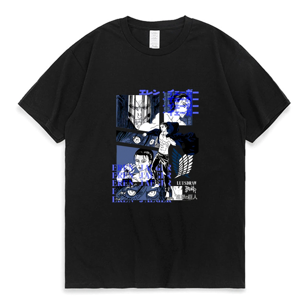 Hot Anime Attack on Titan Eren Jaeger Levi Ackerman Print T Shirt for Men Women Summer Fashion Cotton Short Sleeve Tee Shirt Man 
Hot Anime Attack on Titan Eren Jaeger Levi Ackerman Print T Shirt for Men Women Summer Fashion Cotton Short Sleeve Tee Shirt Man