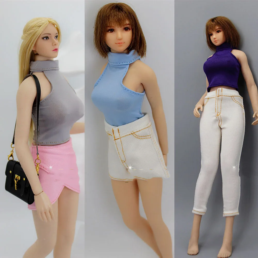 1/6 Scale Sexy Female Figure Accessory High Neck T-shirt Waist Shaved Shoulders Tight T-shirt Bottoming Vest Skirt Pants Model
1/6 Scale Sexy Female Figure Accessory High Neck T-shirt Waist Shaved Shoulders Tight T-shirt Bottoming Vest Skirt Pants Model
