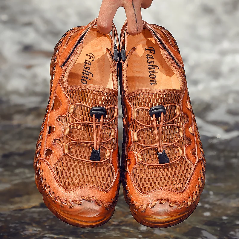 2021 New Summer Leather Men's Sandals Handmade Classic Slippers Walking Beach Sandals Fashion Outdoor Roman Sandals Big Size 46
2021 New Summer Leather Men's Sandals Handmade Classic Slippers Walking Beach Sandals Fashion Outdoor Roman Sandals Big Size 46