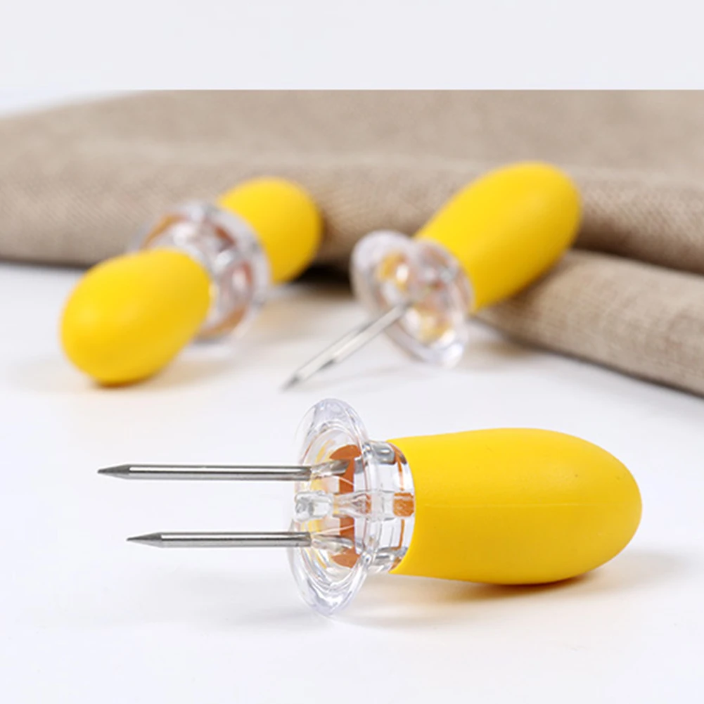 Stainless Steel Corn Holders Prongs Corn Cob Holder Skewers Reusable Fork Corn Skewer Non Slip Handle for Home Outdoor BBQ Tools
Stainless Steel Corn Holders Prongs Corn Cob Holder Skewers Reusable Fork Corn Skewer Non Slip Handle for Home Outdoor BBQ Tools