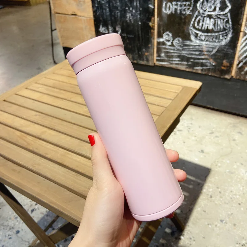 Water Bottle Cute Stainless Steel Vacuum Bottle Simple Portable Leakproof Thermos Cup Kubek Termiczny Garrafa De Agua Fashion
Water Bottle Cute Stainless Steel Vacuum Bottle Simple Portable Leakproof Thermos Cup Kubek Termiczny Garrafa De Agua Fashion