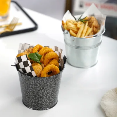 6PCS Metal Buckets Pots Mini Tinplate Bucket Barrel Tinplate Mini Bucket Icing French Fries Candy Bar Snacks Tin Pails
6PCS Metal Buckets Pots Mini Tinplate Bucket Barrel Tinplate Mini Bucket Icing French Fries Candy Bar Snacks Tin Pails