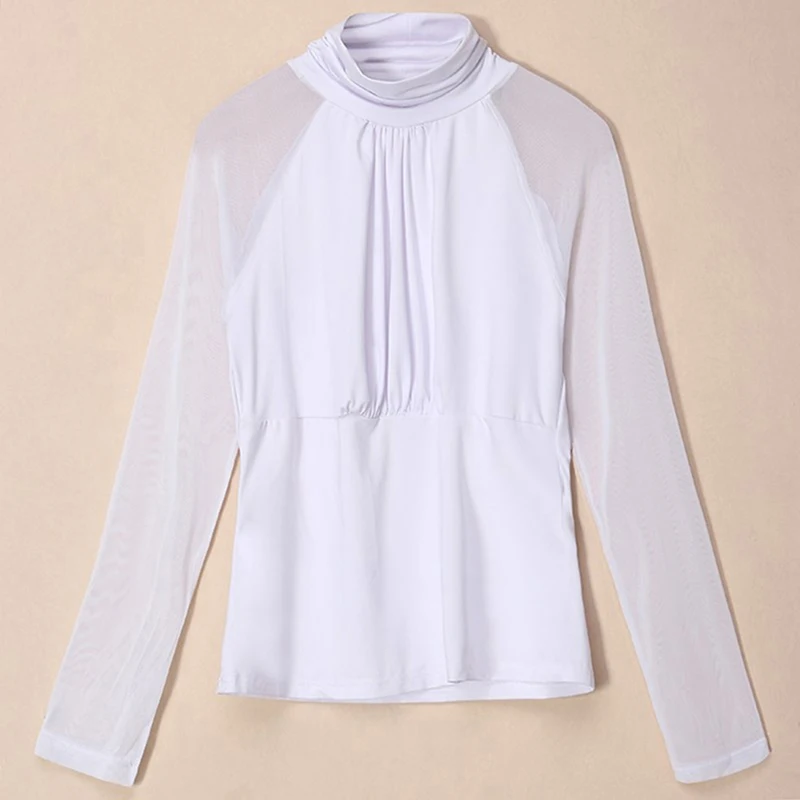 Women 2021 Autumn Sexy Blouse Shirts Turtleneck Long Sleeve Mesh See Through Splice Blusas Tops Casual Pullover Plus Size
Women 2021 Autumn Sexy Blouse Shirts Turtleneck Long Sleeve Mesh See Through Splice Blusas Tops Casual Pullover Plus Size