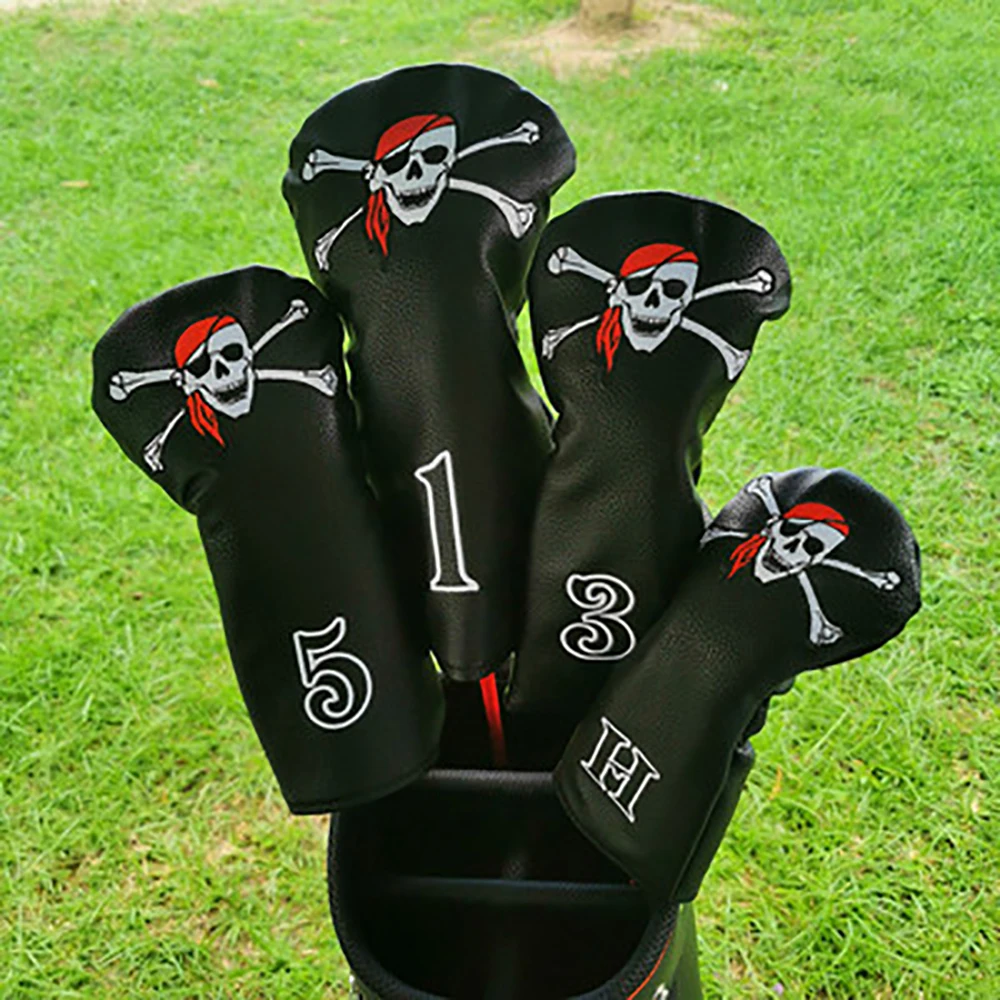Skull 1 3 5 UT Wood Headcovers Driver Fairway Woods Cover Waterproof PU Leather Head Covers Set Protector Golf Accessories
Skull 1 3 5 UT Wood Headcovers Driver Fairway Woods Cover Waterproof PU Leather Head Covers Set Protector Golf Accessories