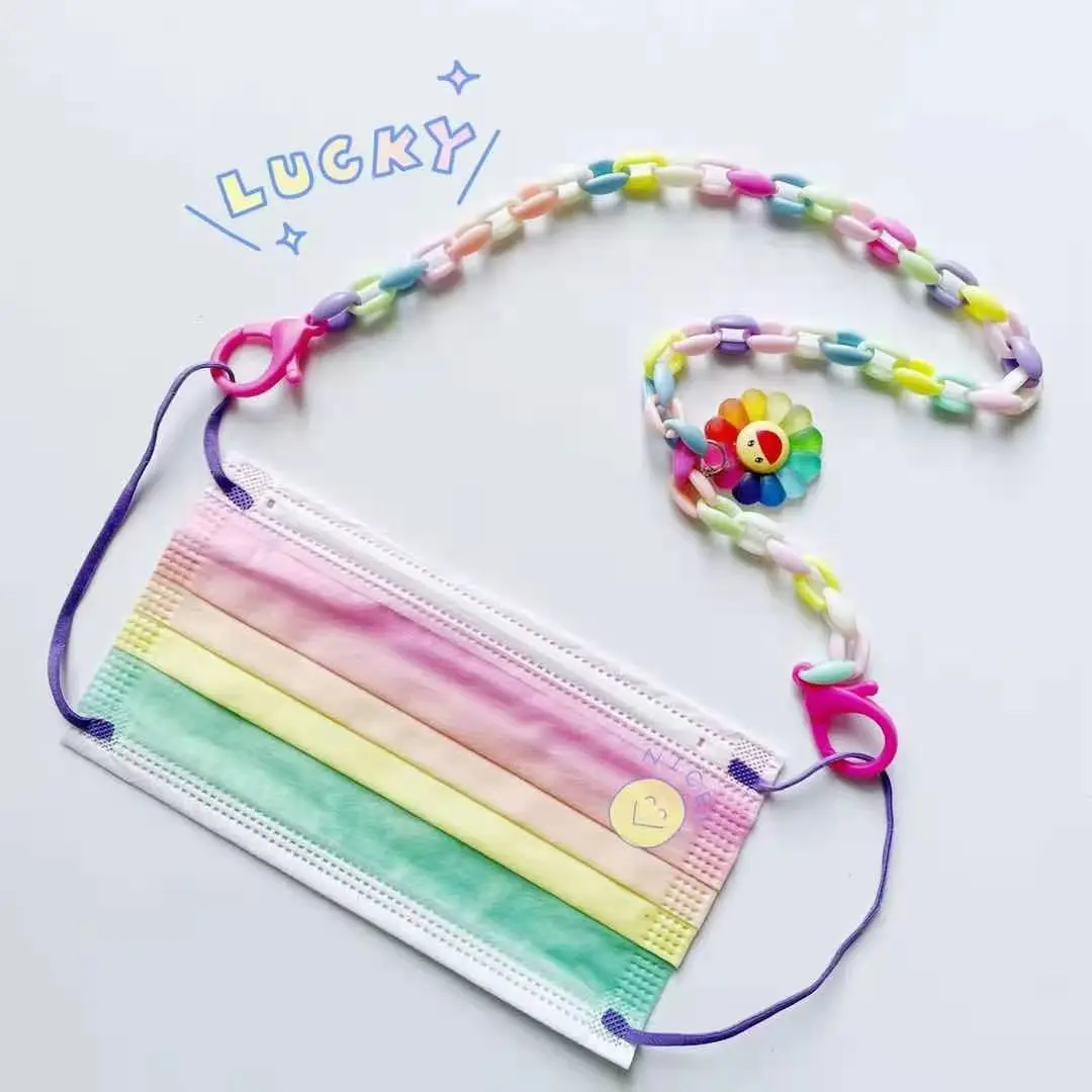 New creative cartoon candy color acrylic sunflower lanyard necklace glasses chain earphone chain lanyard
New creative cartoon candy color acrylic sunflower lanyard necklace glasses chain earphone chain lanyard