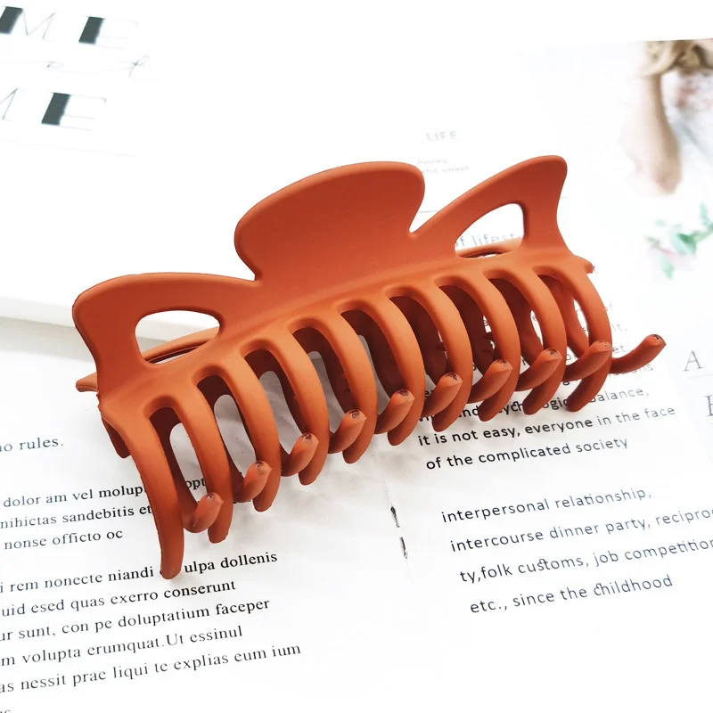 Korean Solid Big Hair Claws Elegant Frosted Acrylic Hair Clips Hairpins Barrette Headwear for Women Girls Hair Accessories
Korean Solid Big Hair Claws Elegant Frosted Acrylic Hair Clips Hairpins Barrette Headwear for Women Girls Hair Accessories