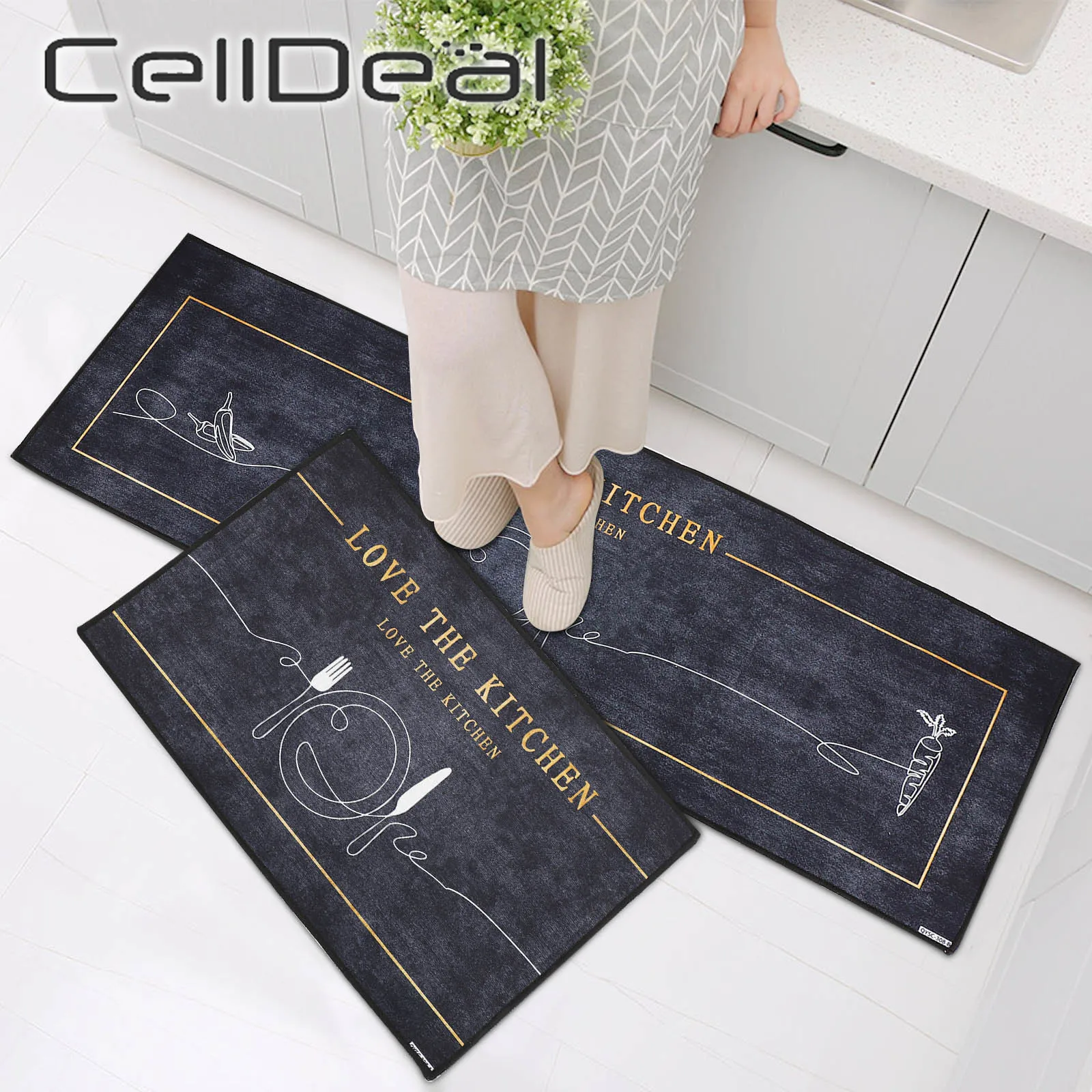 Modern Kitchen Mat Fashion Tableware Pattern Entrance Doormat Bathroom Living Room Carpet Anti-slip Antifouling Rugs Home Décor
Modern Kitchen Mat Fashion Tableware Pattern Entrance Doormat Bathroom Living Room Carpet Anti-slip Antifouling Rugs Home Décor