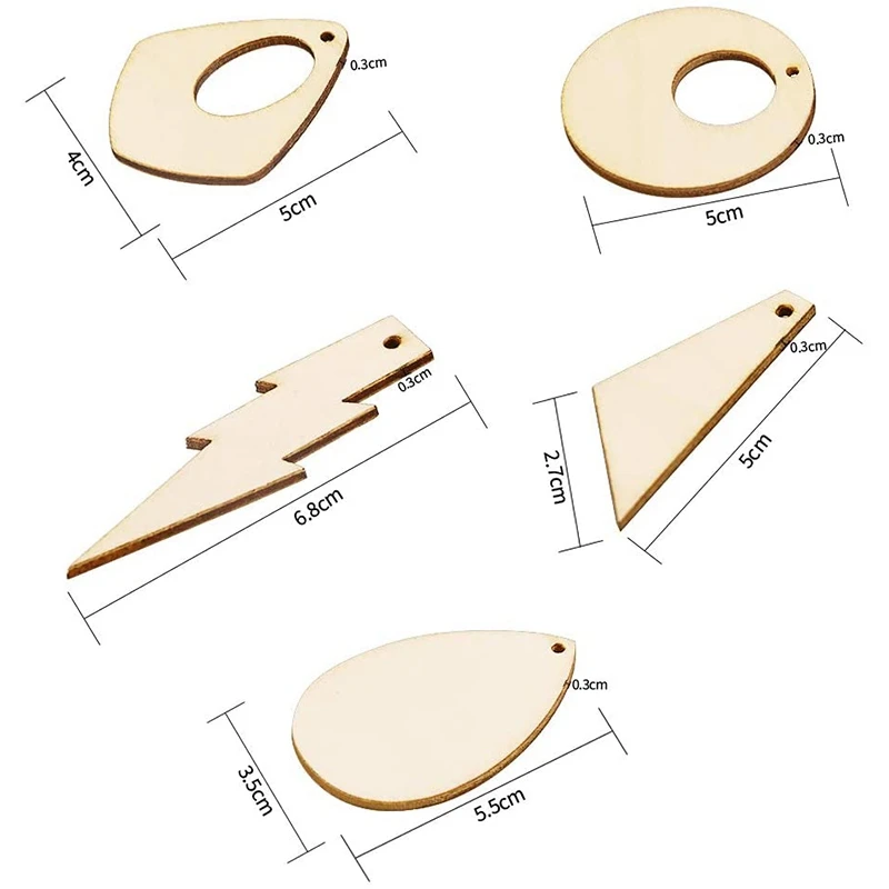 Unfinished Wood Earring Pendant with 100 Pieces Earring Hooks and 100 Pieces Jump Rings,for Crafts DIY Jewelry Making
Unfinished Wood Earring Pendant with 100 Pieces Earring Hooks and 100 Pieces Jump Rings,for Crafts DIY Jewelry Making
