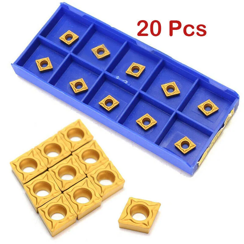 20pcs CCMT060204-HM YBC251 Lathe CNC Carbide Blades Insert For Turning Tool Workshop Tools Accessories
20pcs CCMT060204-HM YBC251 Lathe CNC Carbide Blades Insert For Turning Tool Workshop Tools Accessories
