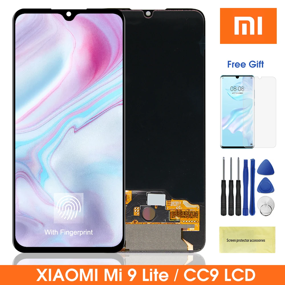 ЖК-дисплей для Xiaomi Mi CC9 6 39 '' сенсорный экран с дигитайзером в сборе детали 9 lite