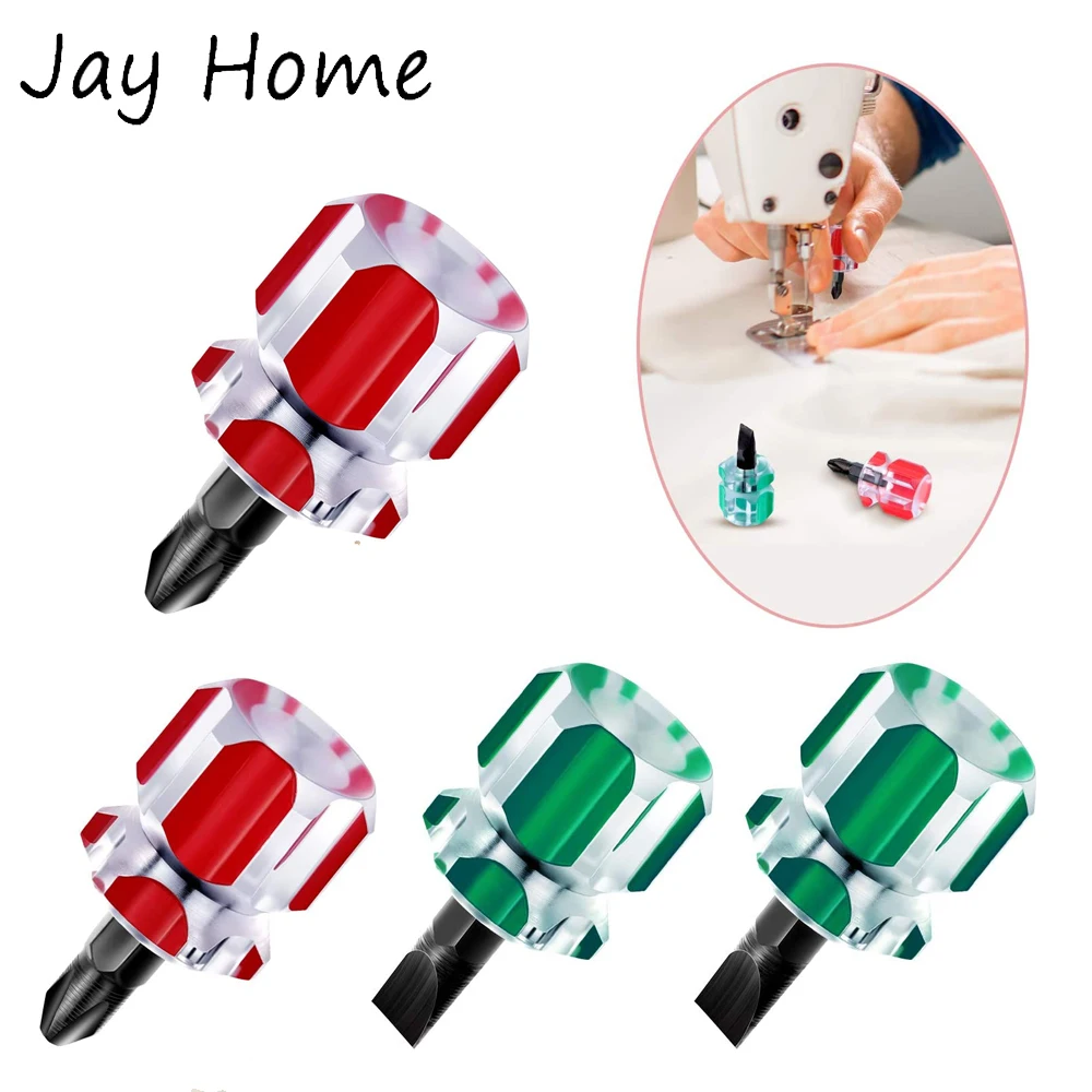 1/2PCS Mini Sewing Machine Screwdriver Flat Head and Cross-head Short Screwdriver Mini Stubby Screwdriver for DIY Repairing
1/2PCS Mini Sewing Machine Screwdriver Flat Head and Cross-head Short Screwdriver Mini Stubby Screwdriver for DIY Repairing