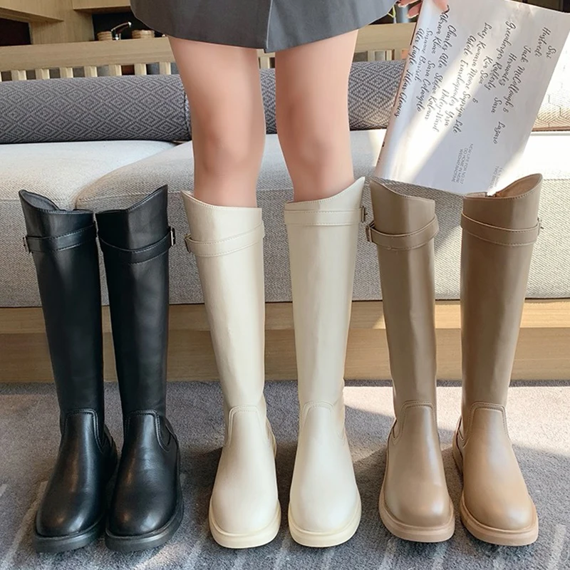 New Women Knee High Chelsea Boots 2021 Autumn Western Boots Round Toe Flats Shoes Fashion Female Zippers Shoes For Ladies
New Women Knee High Chelsea Boots 2021 Autumn Western Boots Round Toe Flats Shoes Fashion Female Zippers Shoes For Ladies