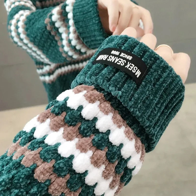 Winter Thick Wool Knitted Bottoming Shirt Korean Slim Loose Women'S Turtleneck Sweater Ins Temperament Sweater Women
Winter Thick Wool Knitted Bottoming Shirt Korean Slim Loose Women'S Turtleneck Sweater Ins Temperament Sweater Women