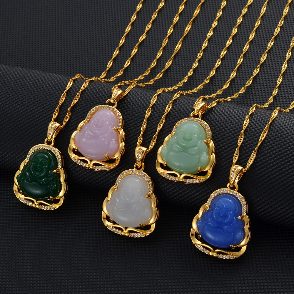Anniyo Green Blue Pink White Buddha Pendant Necklaces Women Amulet Chinese Style Maitreya Jewelry New Model DropShip #001636
Anniyo Green Blue Pink White Buddha Pendant Necklaces Women Amulet Chinese Style Maitreya Jewelry New Model DropShip #001636