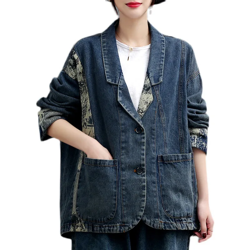 Max LuLu 2021 Korean Fashion Style Womens Vintage Denim Jackets Ladies Casual Turn-down Collar Coats Girls Streetwear Plus Size 
Max LuLu 2021 Korean Fashion Style Womens Vintage Denim Jackets Ladies Casual Turn-down Collar Coats Girls Streetwear Plus Size