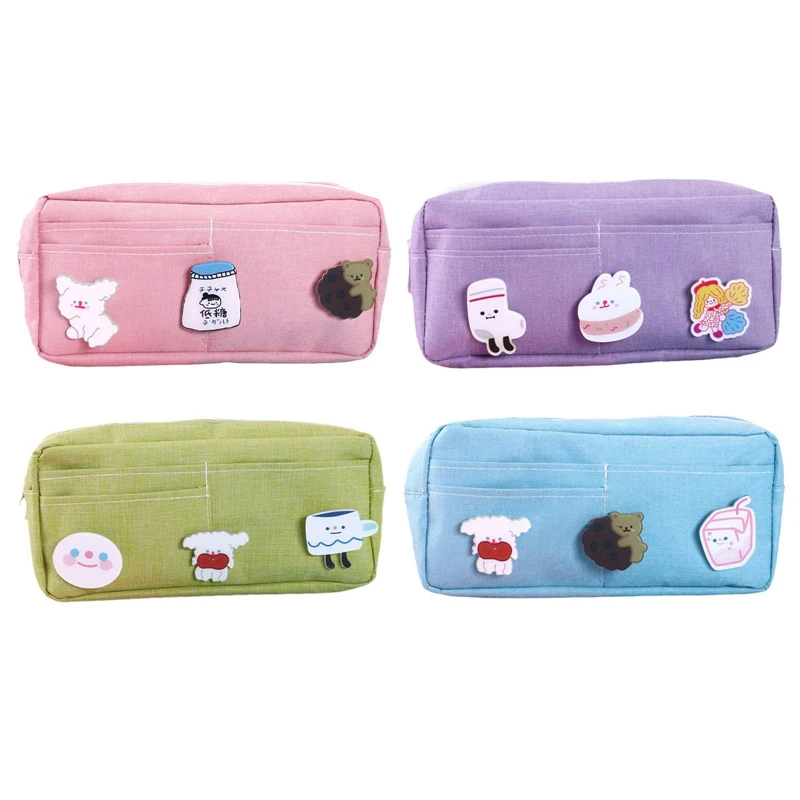 2021 Pencil Case Set With 3 Cute Badge Gift Large Capacity Ins Supplies Stationery Gift Tools Storage Back To School New
2021 Pencil Case Set With 3 Cute Badge Gift Large Capacity Ins Supplies Stationery Gift Tools Storage Back To School New