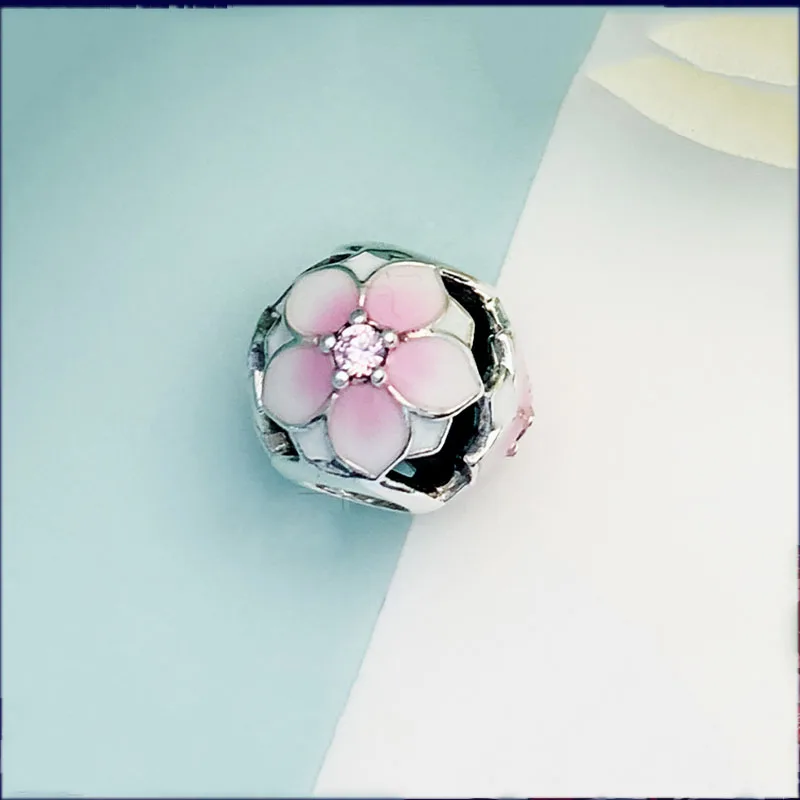 Authentic 925 Sterling Silver Beads New Popular Peach Blossom Fashion Beads Fit Original Pandora Bracelet For Women Diy Jewelry
Authentic 925 Sterling Silver Beads New Popular Peach Blossom Fashion Beads Fit Original Pandora Bracelet For Women Diy Jewelry