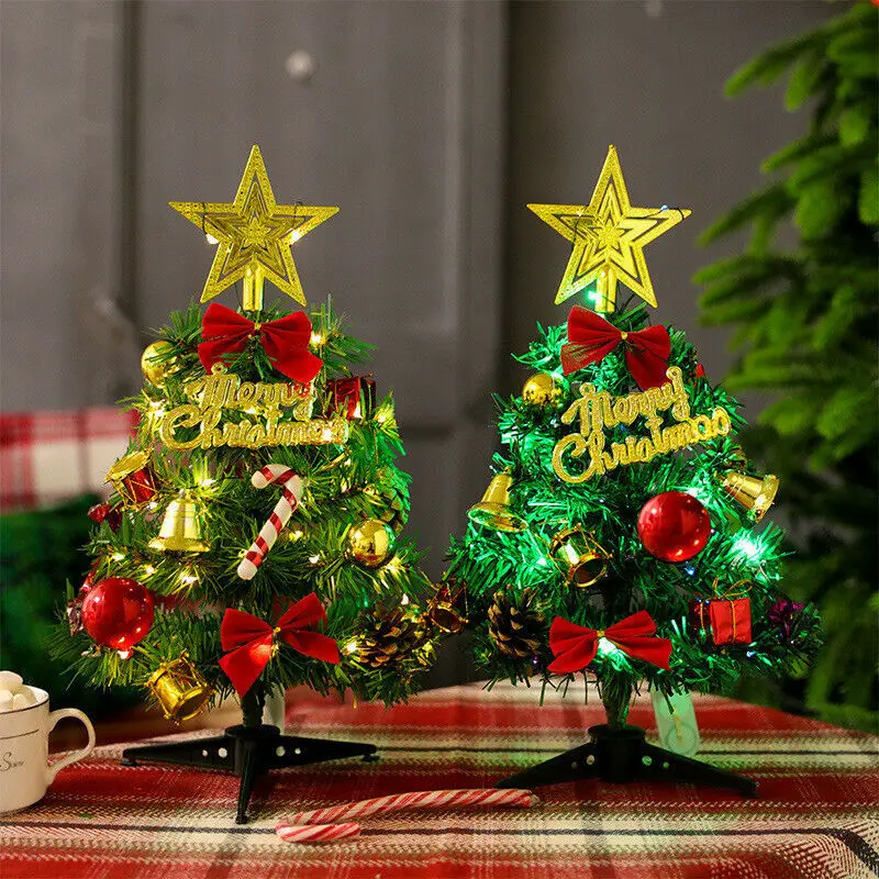 30cm Mini Tabletop Christmas Tree with LED String Lights Small Pendant Jingle Bell for Christmas Decorations New Year Ornaments
30cm Mini Tabletop Christmas Tree with LED String Lights Small Pendant Jingle Bell for Christmas Decorations New Year Ornaments