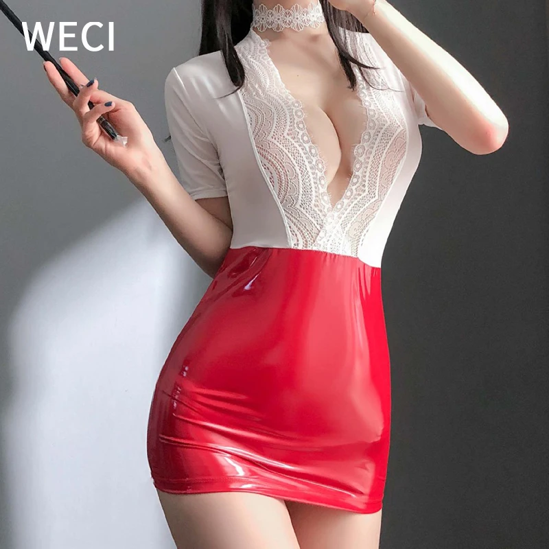 Новинка, сексуальный женский костюм для офиса WECI, костюм для косплея, униформа секретаря, кожаный костюм для учителя, эротическое белье, лат...
Новинка, сексуальный женский костюм для офиса WECI, костюм для косплея, униформа секретаря, кожаный костюм для учителя, эротическое белье, лат...
