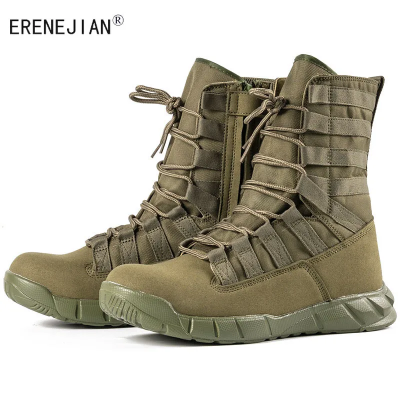 ERENEJIAN Men Outdoor Combat Boots Breathable Hiking Hunting Desert Botas Tactical Cargo High Tops Shoes Non Slip Work Footwear
ERENEJIAN Men Outdoor Combat Boots Breathable Hiking Hunting Desert Botas Tactical Cargo High Tops Shoes Non Slip Work Footwear
