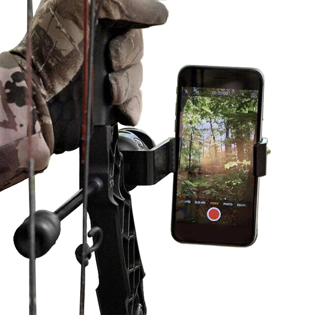 Quality Aluminium Smartphone Camera Bow Mount Holder Clamp Record Your Hunting Trip | Спорт и развлечения
