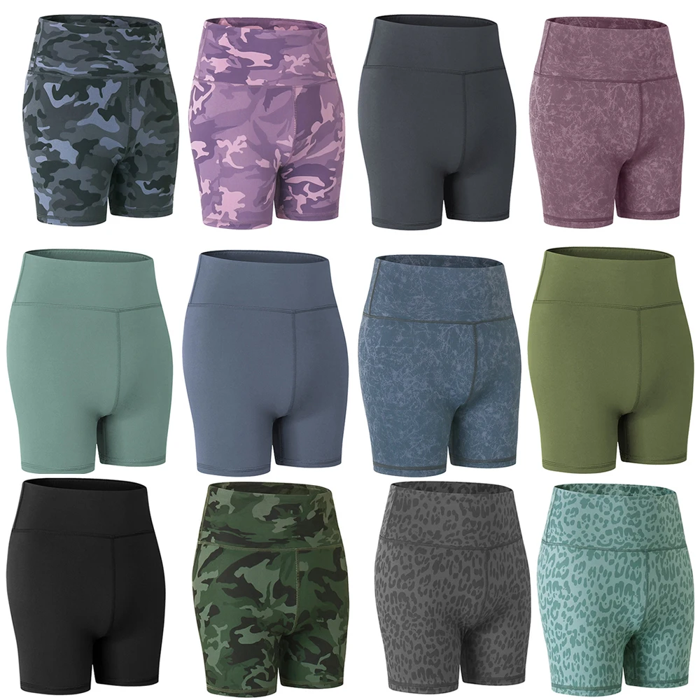 Шорты женские камуфляжные с леопардовым принтом, с завышенной талией 
Шорты женские камуфляжные с леопардовым принтом, с завышенной талией