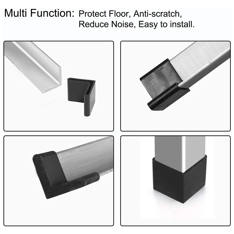30Pcs 40mm x 40mm L-Shaped Rubber Angle Iron Foot Cover e Cover Soft Rubber Cover Table Iron Bed Foot Mat
30Pcs 40mm x 40mm L-Shaped Rubber Angle Iron Foot Cover e Cover Soft Rubber Cover Table Iron Bed Foot Mat