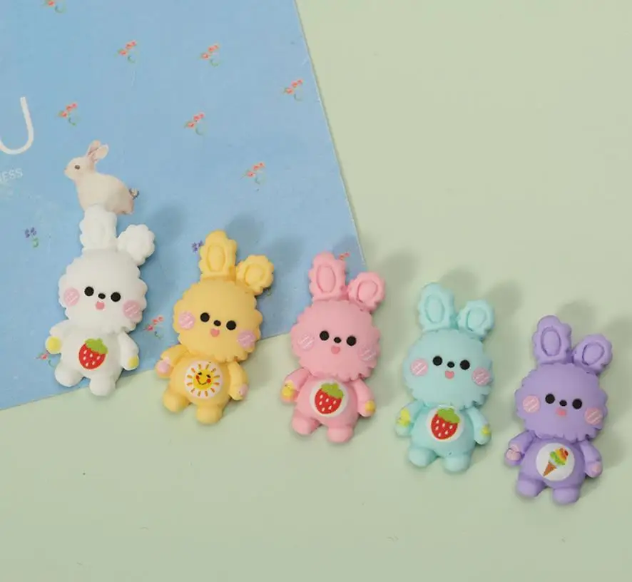 Kawaii Cartoon Rabbit Strawberry Flatback Resin Cabochon DIY Scrapbooking Decorative Craft Making Hairbow Accessories
Kawaii Cartoon Rabbit Strawberry Flatback Resin Cabochon DIY Scrapbooking Decorative Craft Making Hairbow Accessories