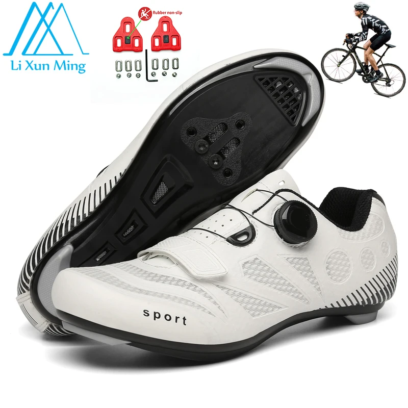 Self-locking Road Bike Shoes Men White Spd Stud Cycling Sneakers Mtb Bicycle Breathable Outdoor Sports Shoe Unisex New In 2021
Self-locking Road Bike Shoes Men White Spd Stud Cycling Sneakers Mtb Bicycle Breathable Outdoor Sports Shoe Unisex New In 2021