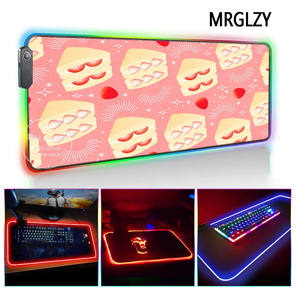 MRGLZY Strawberry Cake LED Light RGB Large Pink Mouse Pad Genshin Impact DeskMat PC Laptop Keyboard Gaming Accessories for LOL
MRGLZY Strawberry Cake LED Light RGB Large Pink Mouse Pad Genshin Impact DeskMat PC Laptop Keyboard Gaming Accessories for LOL