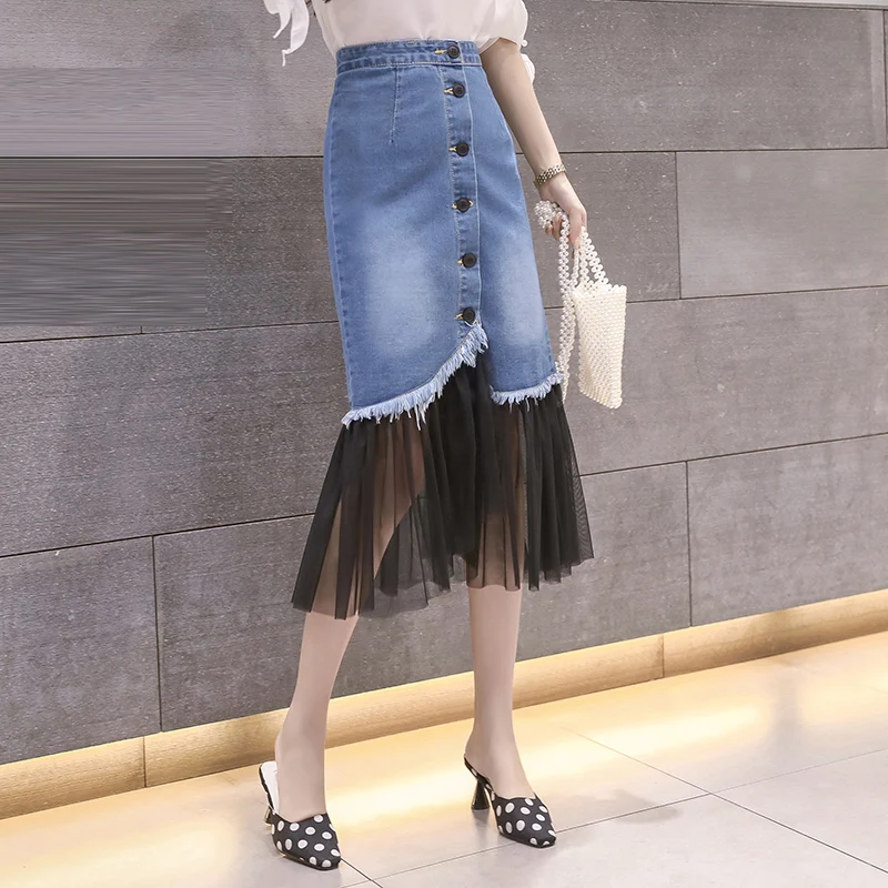 Spring Summer Womens High Waisted Tassel Ripepd Ruflles Denim Trumpet Skirt , Korean Slim Mermaid Jeans Skirts for Women
Spring Summer Womens High Waisted Tassel Ripepd Ruflles Denim Trumpet Skirt , Korean Slim Mermaid Jeans Skirts for Women