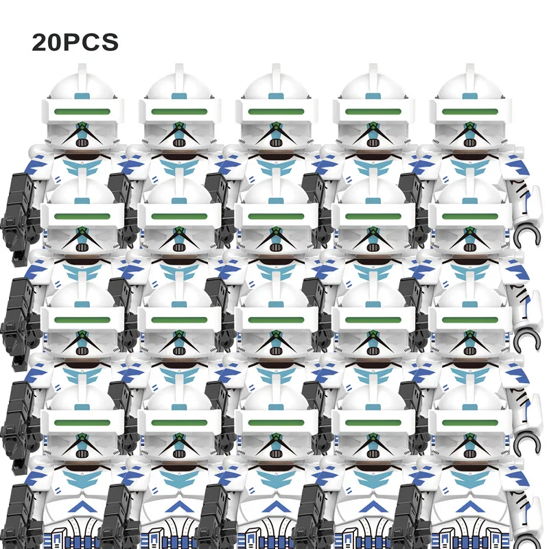 20pcs/lot Star Model Figures Wars Toy Stormtroopers Imperial 501st Clone Troopers Legion Assemble Building Blocks
20pcs/lot Star Model Figures Wars Toy Stormtroopers Imperial 501st Clone Troopers Legion Assemble Building Blocks