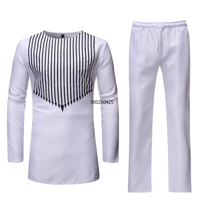 White African Dashiki Print Top Pant Set 2 Pieces Outfit Set 2020 Brand Men Clothes Streetwear African Suit Men Africa Clothing
White African Dashiki Print Top Pant Set 2 Pieces Outfit Set 2020 Brand Men Clothes Streetwear African Suit Men Africa Clothing