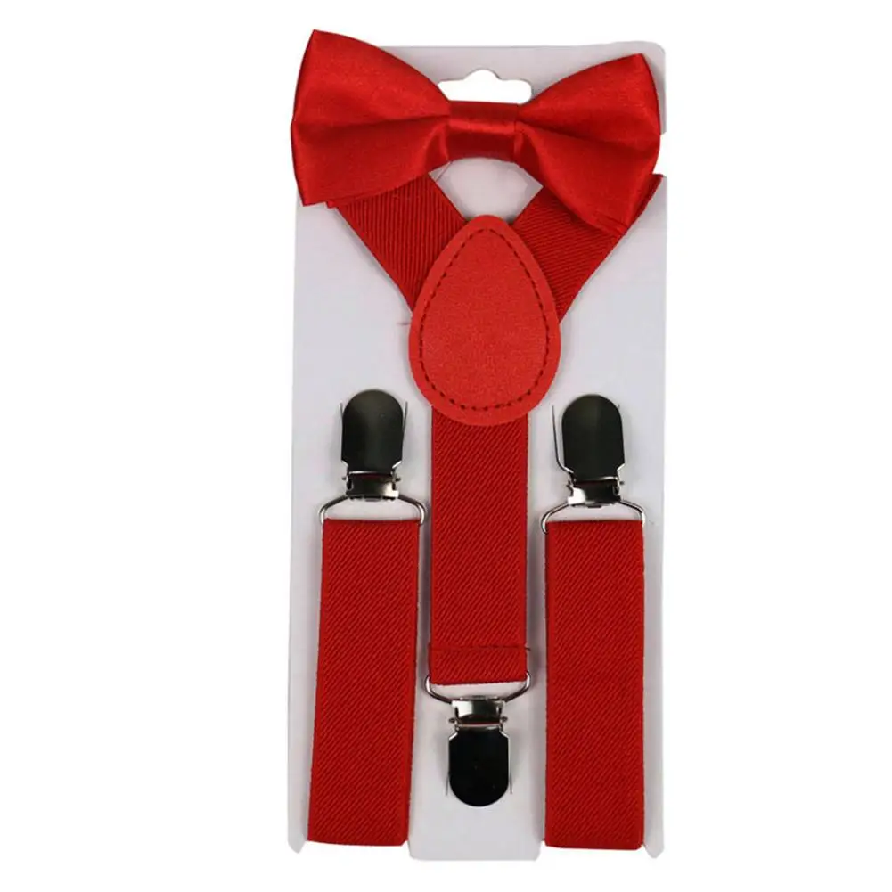 Suspenders Solid Color Kids Boy Girls Clip-ons Y-Shape Elastic Suspenders Bowtie Suspenders Y-Shape Pre-tied Bow Suspenders
Suspenders Solid Color Kids Boy Girls Clip-ons Y-Shape Elastic Suspenders Bowtie Suspenders Y-Shape Pre-tied Bow Suspenders