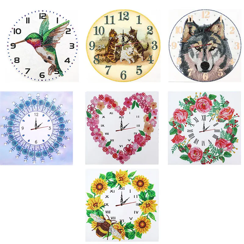5D Diamond Painting Kits Clock Diamond Art Kits For Adults Kids Home Decoration Clock Ornaments 35X35CM
5D Diamond Painting Kits Clock Diamond Art Kits For Adults Kids Home Decoration Clock Ornaments 35X35CM