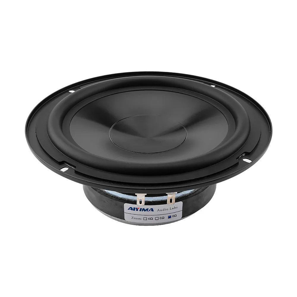 AIYIMA 6.5 Inch 8Ohm 50W Woofer HIFI Speaker Driver Mid Range Bass Sound Speaker Rubber Side DIY Home Theater
AIYIMA 6.5 Inch 8Ohm 50W Woofer HIFI Speaker Driver Mid Range Bass Sound Speaker Rubber Side DIY Home Theater