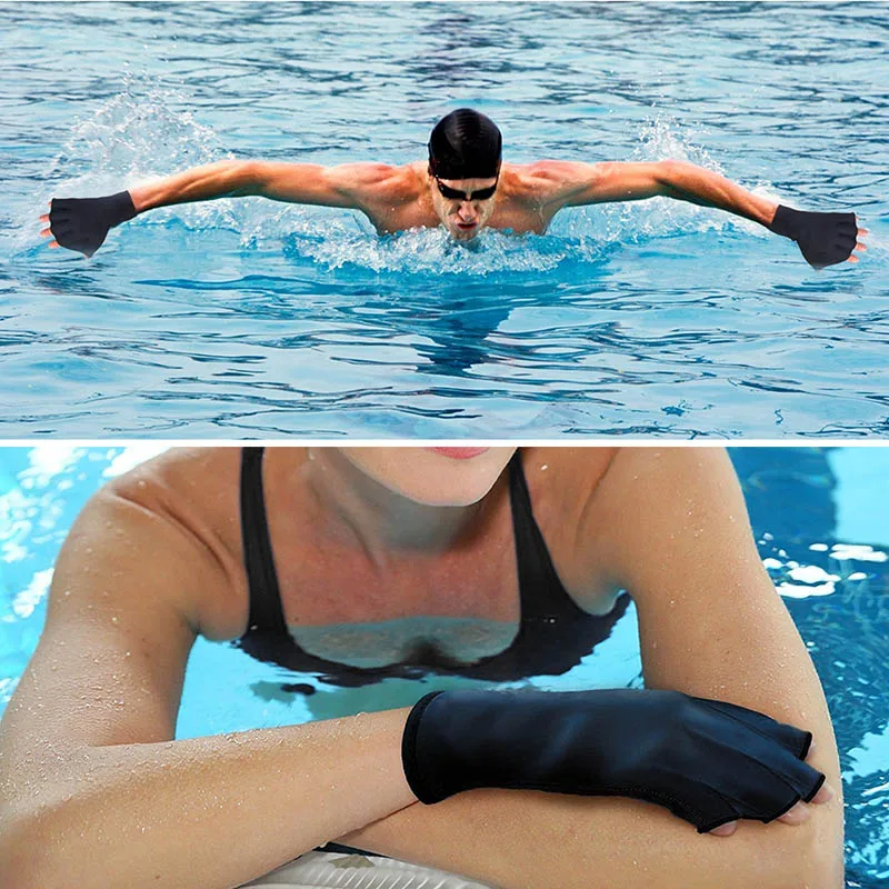 1 Pair Swimming Gloves Aquatic Fitness Water Resistance Aqua Fit Paddle Training Fingerless Gloves S55
1 Pair Swimming Gloves Aquatic Fitness Water Resistance Aqua Fit Paddle Training Fingerless Gloves S55