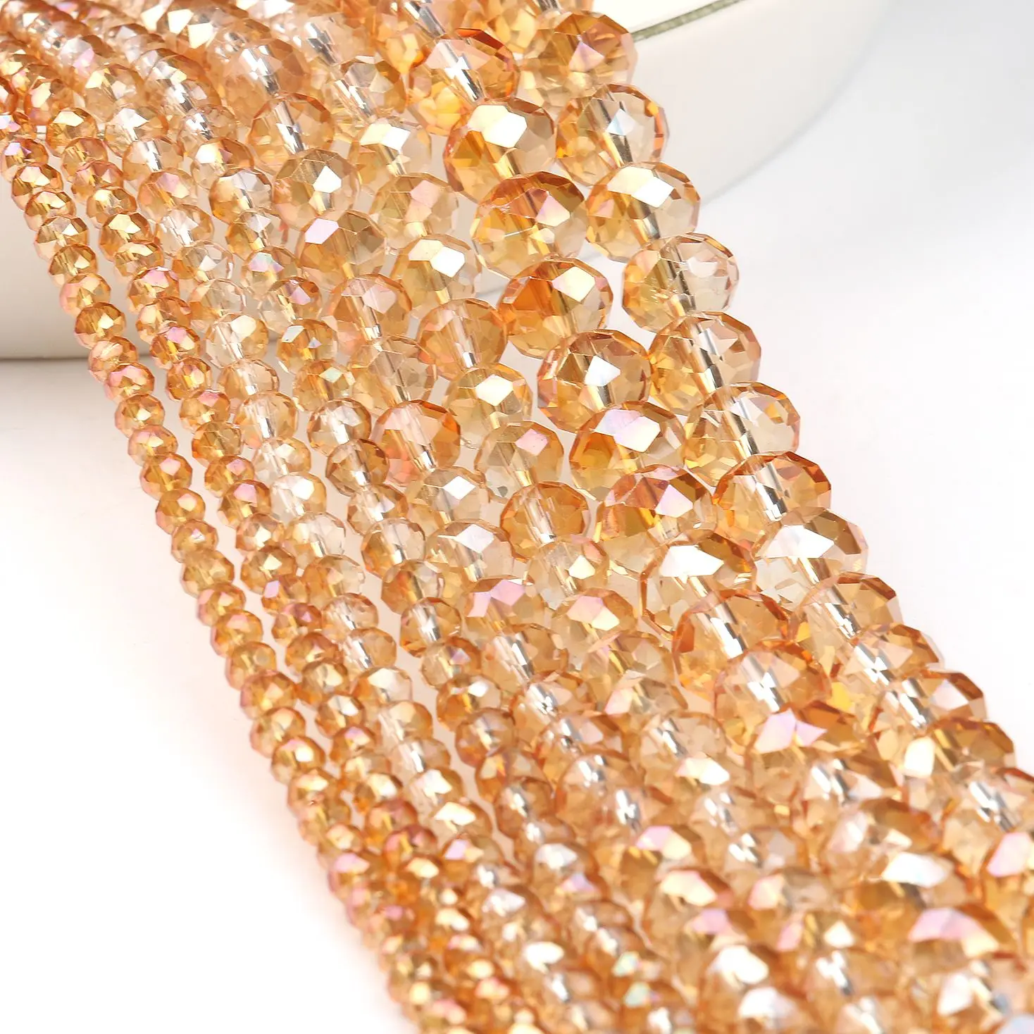 Faceted Champagne 3/4/6/8mm Bicone Austria Crystal Beads Charm Glass Beads Loose Spacer Bead for DIY Jewelry Making Accessories
Faceted Champagne 3/4/6/8mm Bicone Austria Crystal Beads Charm Glass Beads Loose Spacer Bead for DIY Jewelry Making Accessories