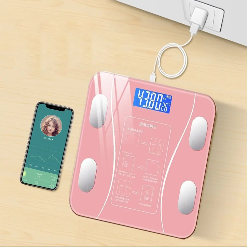 Smart Scale With Wireless Connection Body Weight BMI Body Fat Muscle Mass Water Weight USB Type
Smart Scale With Wireless Connection Body Weight BMI Body Fat Muscle Mass Water Weight USB Type