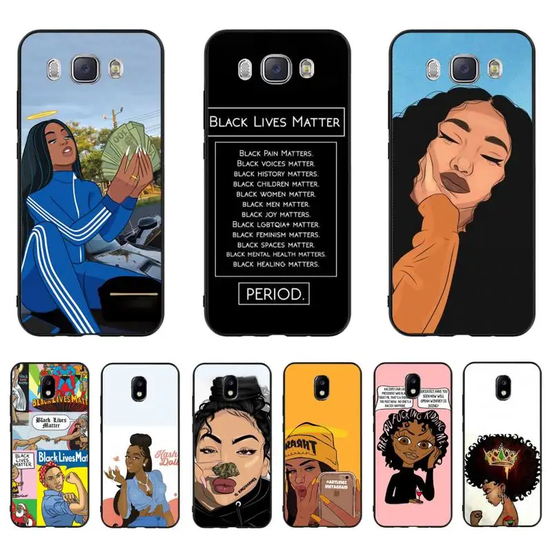 Чехол для телефона Babaite Black Girl Magic Melanin Poppin Aba girl Samsung J7 J8 J6 J4Plus J5 J7Prime J2 J5Prime M10 M20