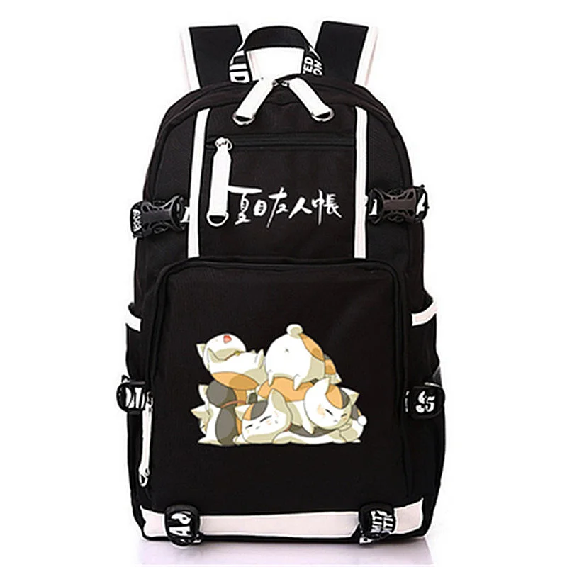 Anime Natsume Friends Account Cat Pattern Backpack Schoolbag Black Canvas Laptop Bags for Teens Girls Boys 2021
Anime Natsume Friends Account Cat Pattern Backpack Schoolbag Black Canvas Laptop Bags for Teens Girls Boys 2021